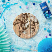 Western broncowboypapier voor het boekbakken, bord (Feest)