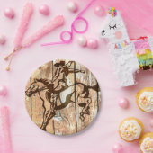 Western broncowboypapier voor het boekbakken, bord (Feest)