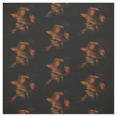 Western Bronze Cowboy Pet en Boots Print Fabric Stof (Swatch)