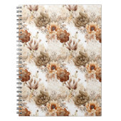 Western Brown Cream Southwest Floral Notitieboek (Voorkant)