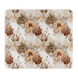 Western Brown Cream Southwest Floral Snijplank
