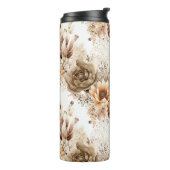 Western Brown Cream Southwest Floral Thermosbeker (Gedraaid links)