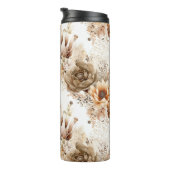 Western Brown Cream Southwest Floral Thermosbeker (Geroteerd rechts)