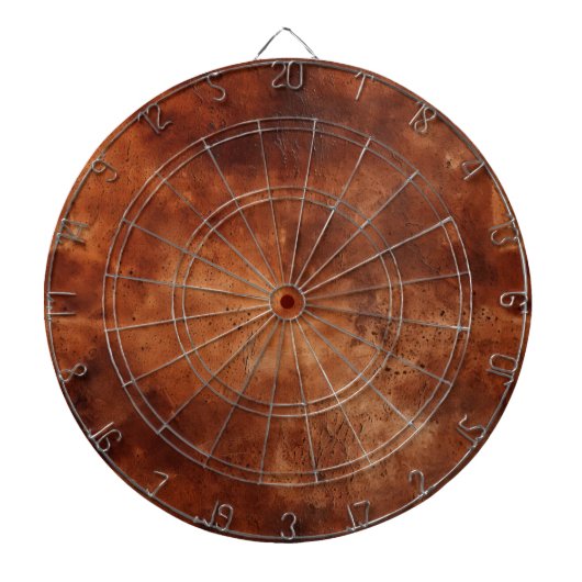 Western Brown Faux Cowhide   Dartbord (Voorkant)