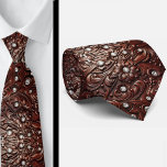 Western Brown Faux Leather Tooled Diamond Tie Stropdas<br><div class="desc">🤎🌵 Brown Western Faux Leather Tooled Floral with White Faux Diamonds Neck Tie 🌵🤎 Saddle up your style with this Brown Western Leather Faux Tooled Floral Neck Tie with White Faux Diamonds. Featuring a rich, rustic brown background and an intricate faux tooled floral pattern, this design captures the timeless look...</div>