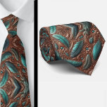 Western Brown Faux Leather Tooled with Feathers Stropdas<br><div class="desc">🤎🌵 Brown Western Faux Leather Tooled Floral with Teal Blue Feathers Neck Tie 🌵🤎 Saddle up your style with this Brown Western Leather Faux Tooled Floral Neck Tie with Teal Blue Feathers. Featuring a rich, rustic brown background and an intricate faux tooled floral pattern, this design captures the timeless look...</div>