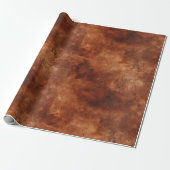 Western Brown Howdy Cowboy Brown Cadeaupapier (Uitgerold)