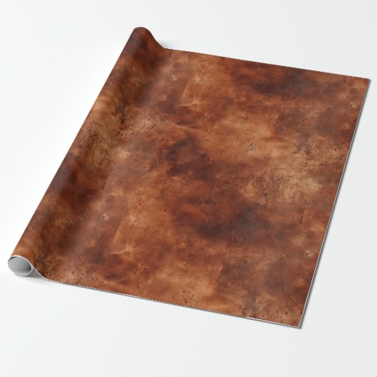 Western Brown Howdy Cowboy Brown Cadeaupapier (Uitgerold)