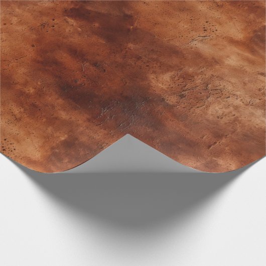 Western Brown Howdy Cowboy Brown Cadeaupapier (Hoek)