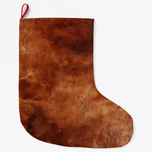 Western Brown Howdy Cowboy Brown Grote Kerstsok (Voorkant)