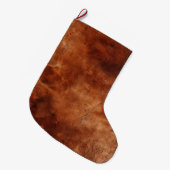Western Brown Howdy Cowboy Brown Grote Kerstsok (Voorkant (Hangend))