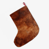Western Brown Howdy Cowboy Brown Grote Kerstsok (Achterkant (Hangend))