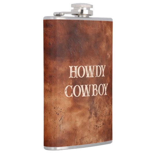 Western Brown Howdy Cowboy Brown Heupfles (Rechts)