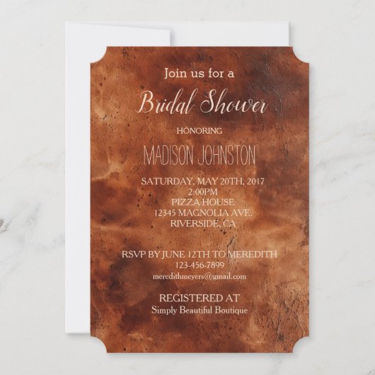 Western Brown Howdy Cowboy Brown Kaart (Voorkant)