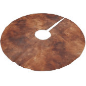 Western Brown Howdy Cowboy Brown Kerstboom Rok (Gekanteld)
