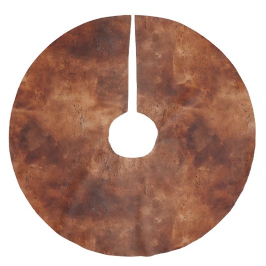 Western Brown Howdy Cowboy Brown Kerstboom Rok (Voorkant)