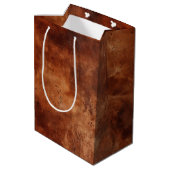 Western Brown Howdy Cowboy Brown Medium Cadeauzakje (Achterkant Gekanteld)