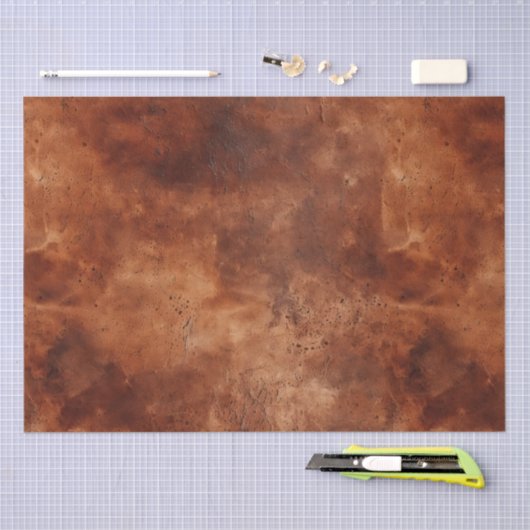 Western Brown Howdy Cowboy Brown Tissuepapier (Craft)