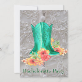 Western Bruiloft Bachelorette Party Custom Kaart