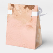 Western Bruiloft Blush Koeienhuid Bedankdoosjes (Achterkant)