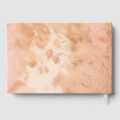 Western Bruiloft Blush Koeienhuid Bruiloft Gastenb Gastenboek (Achterkant)