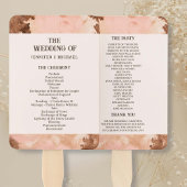 Western Bruiloft Blush Koeienhuid Bruiloft Hand Fa Handwaaier