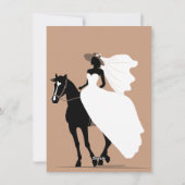 Western bruiloft vrijgezellenfeest feestdagenkaart (Achterkant)