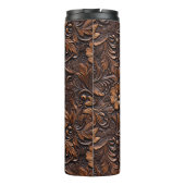 Western Bruin Cowgirl Bohemian Floral Thermosbeker (Achterkant)