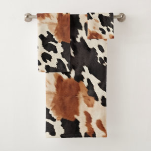 Western bruin crème dierlijk Koeienhuid Bad Handdoek
