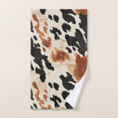 Western bruin crème dierlijk Koeienhuid Bad Handdoek (Handdoek)