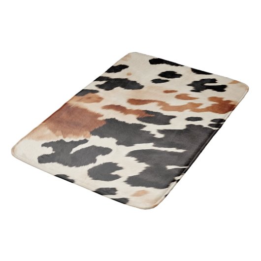 Western bruin crème dierlijk Koeienhuid Badmat (Gekanteld)