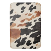 Western bruin crème dierlijk Koeienhuid Badmat (Voorkant Verticaal)