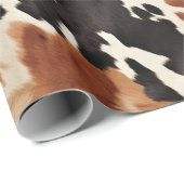 Western bruin crème dierlijk Koeienhuid Cadeaupapier (Rol Hoek)
