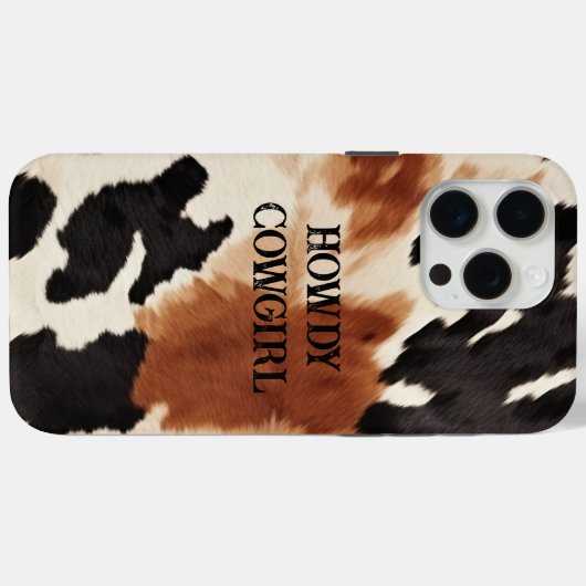 Western bruin crème dierlijk Koeienhuid Case-Mate iPhone Case (Achterkant (horizontaal))