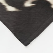 Western bruin crème dierlijk Koeienhuid Fleece Deken (Hoek)