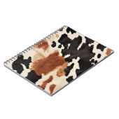 Western bruin crème dierlijk Koeienhuid Notitieboek (Linkerzijde)