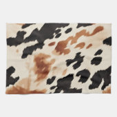 Western bruin crème dierlijk Koeienhuid Theedoek (Horizontaal)