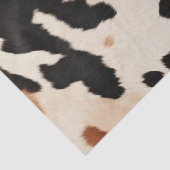Western bruin crème dierlijk Koeienhuid Tissuepapier (Detail)