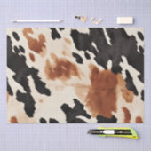Western bruin crème dierlijk Koeienhuid Tissuepapier (Craft)