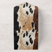 Western bruin crème Koeienhuid All In One Uitnodiging (Buitenkant)