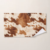 Western bruin crème Koeienhuid Bad Handdoek (Handdoek)