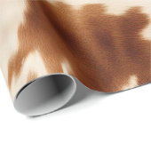 Western bruin crème Koeienhuid Cadeaupapier (Rol Hoek)