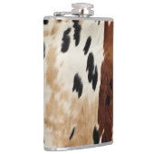 Western bruin crème Koeienhuid Dier Heupfles (Rechts)