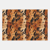 Western bruin crème Koeienhuid Dier Inpakpapier Vel (Voorkant 3)