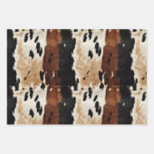 Western bruin crème Koeienhuid Dier Inpakpapier Vel (Voorkant 2)