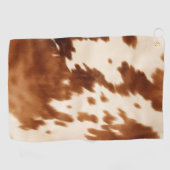 Western bruin crème Koeienhuid Golfhanddoek (Horizontaal)