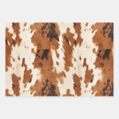 Western bruin crème Koeienhuid Inpakpapier Vel (Voorkant 2)