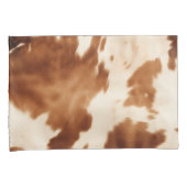 Western bruin crème Koeienhuid Kussensloop (Voorkant-Rechts)