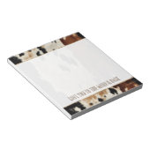 Western bruin crème Koeienhuid Notitieblok (Schuin)