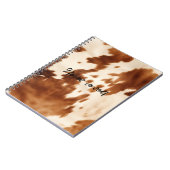 Western bruin crème Koeienhuid Notitieboek (Linkerzijde)